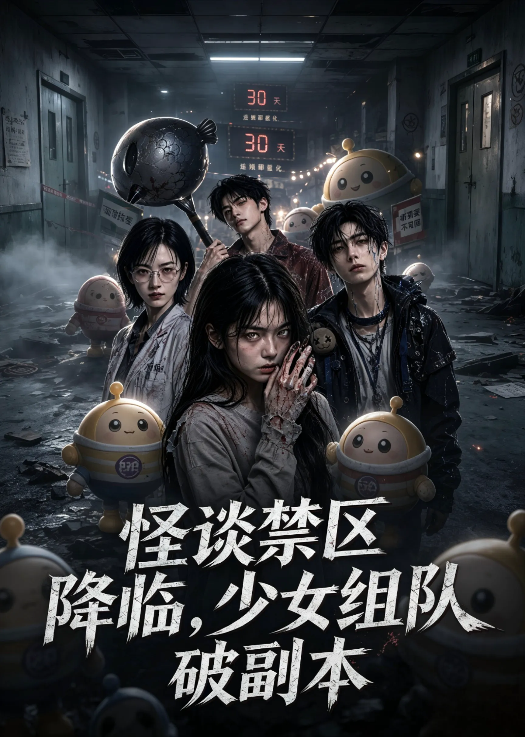 怪谈禁区降临,少女组队破解副本