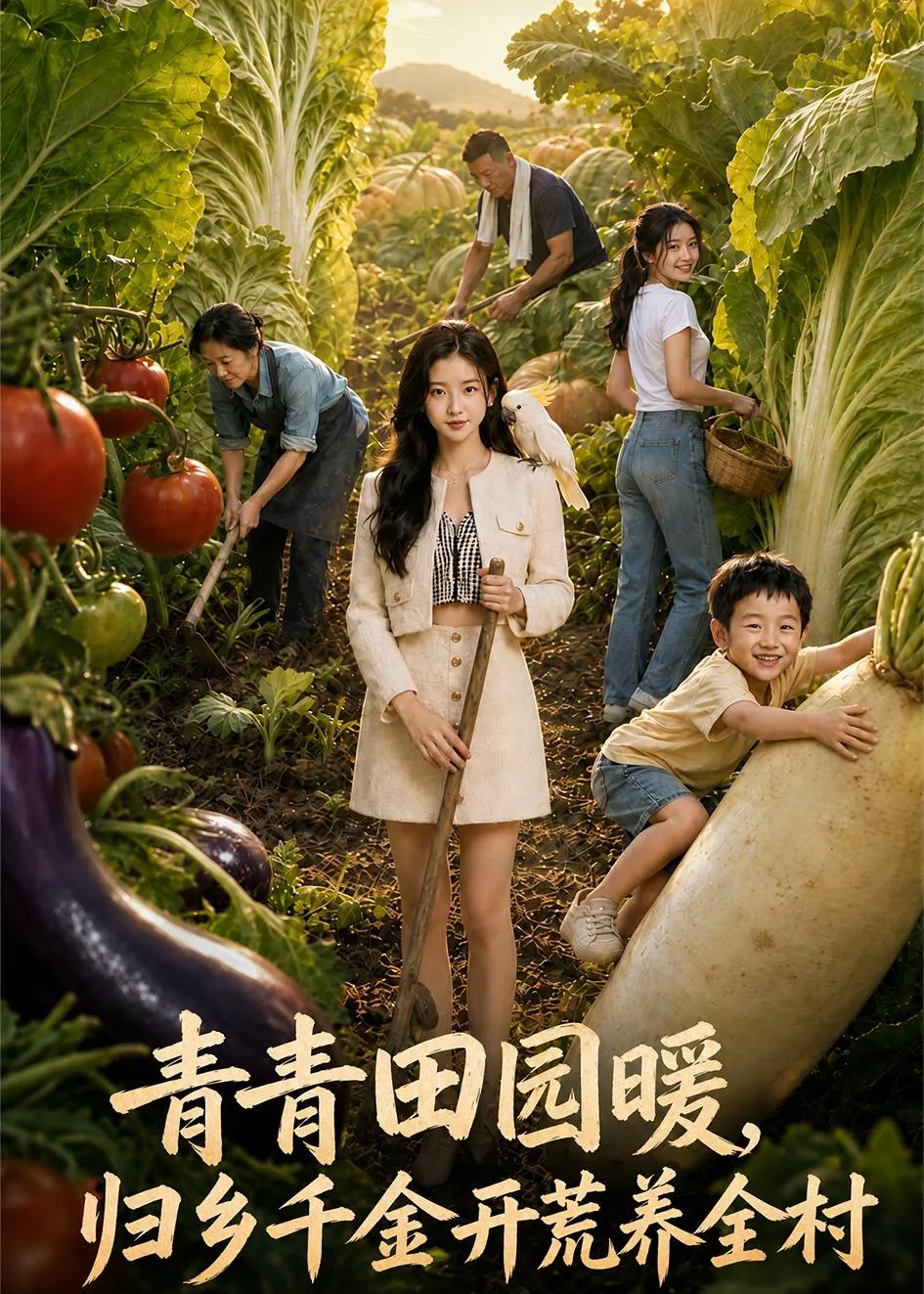 青青田园暖,归乡千金开荒养全村