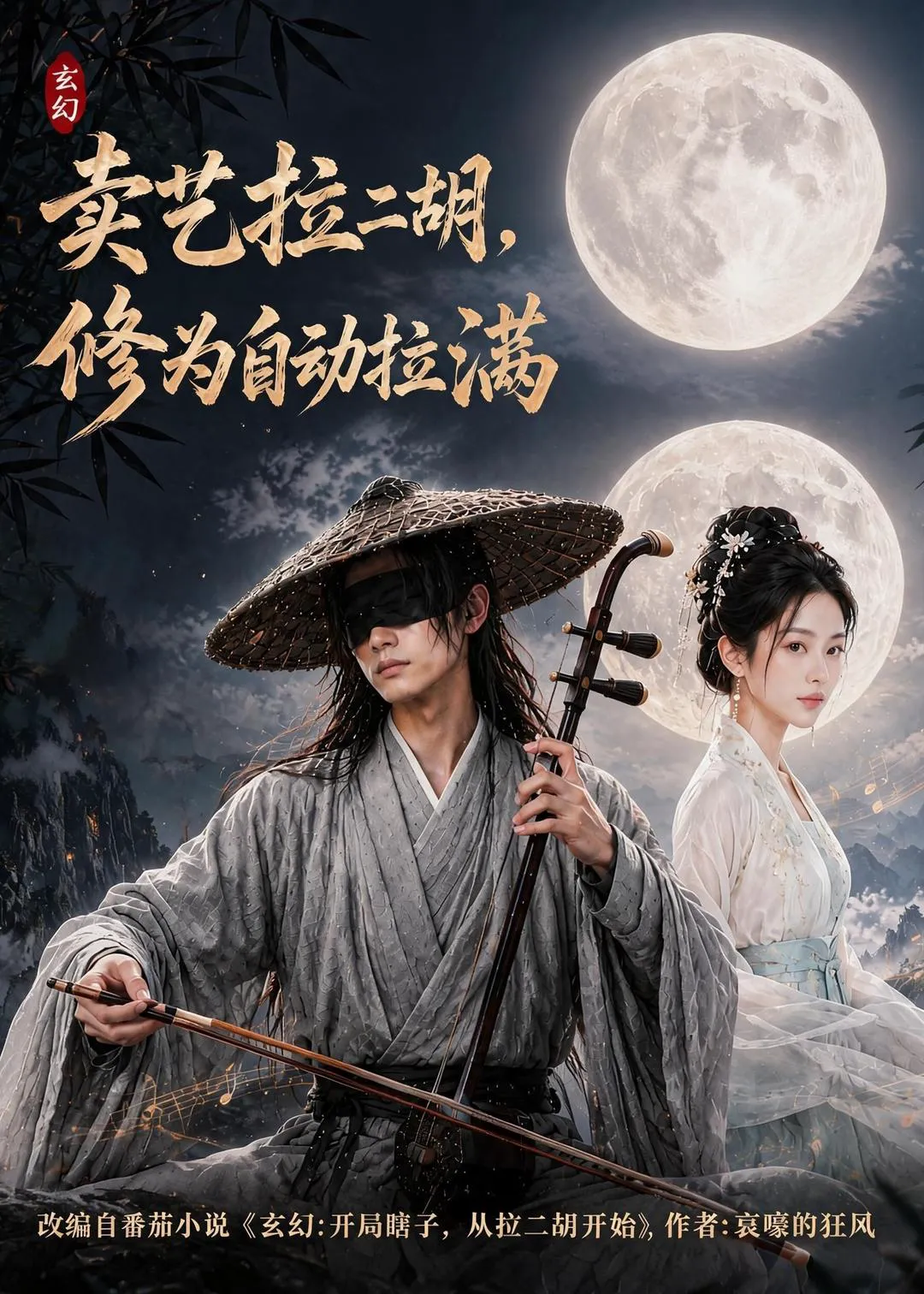 卖艺拉二胡,修为自动拉满