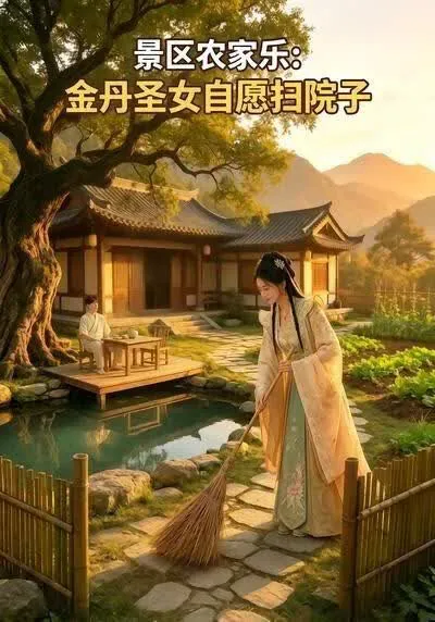 景区农家乐:金丹圣女自愿扫院子