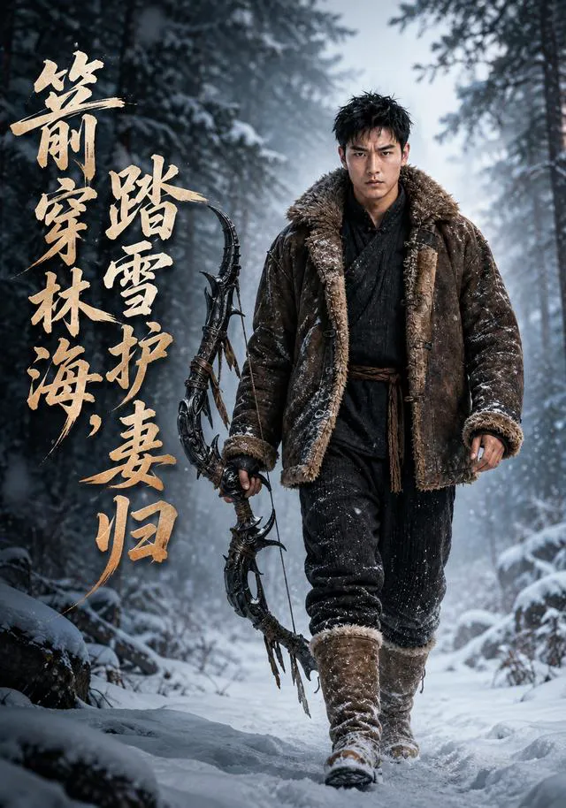 箭穿林海,踏雪护妻归