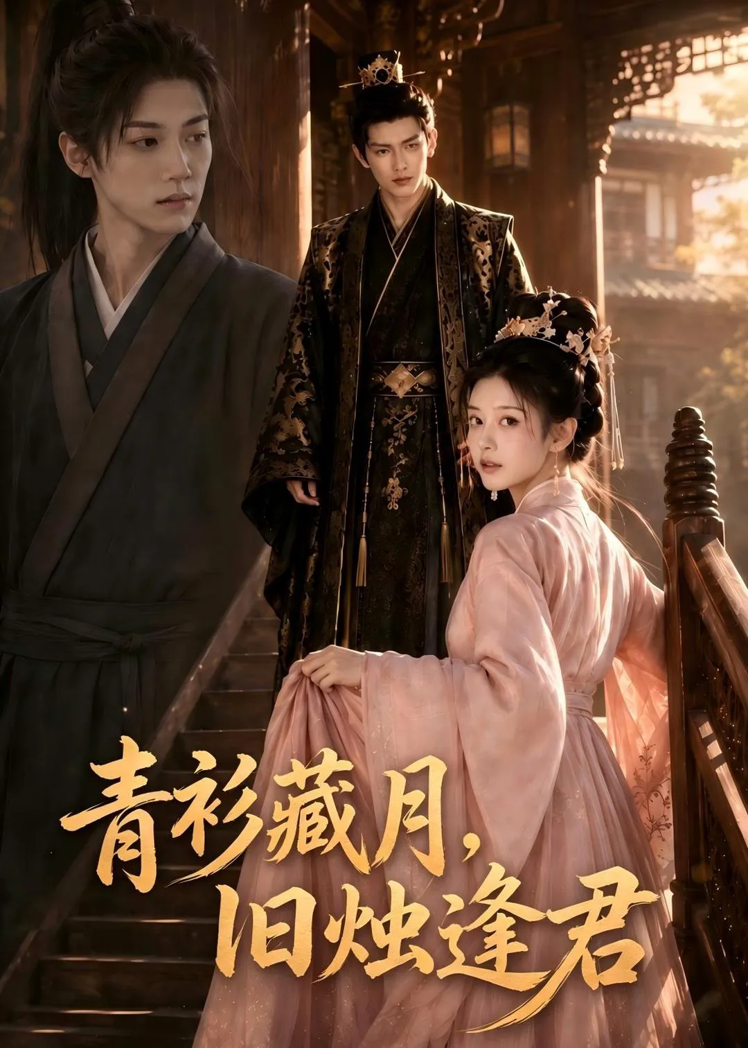 青衫藏月,旧烛逢君