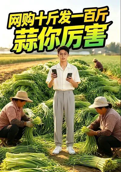 网购十斤发一百斤,蒜你厉害