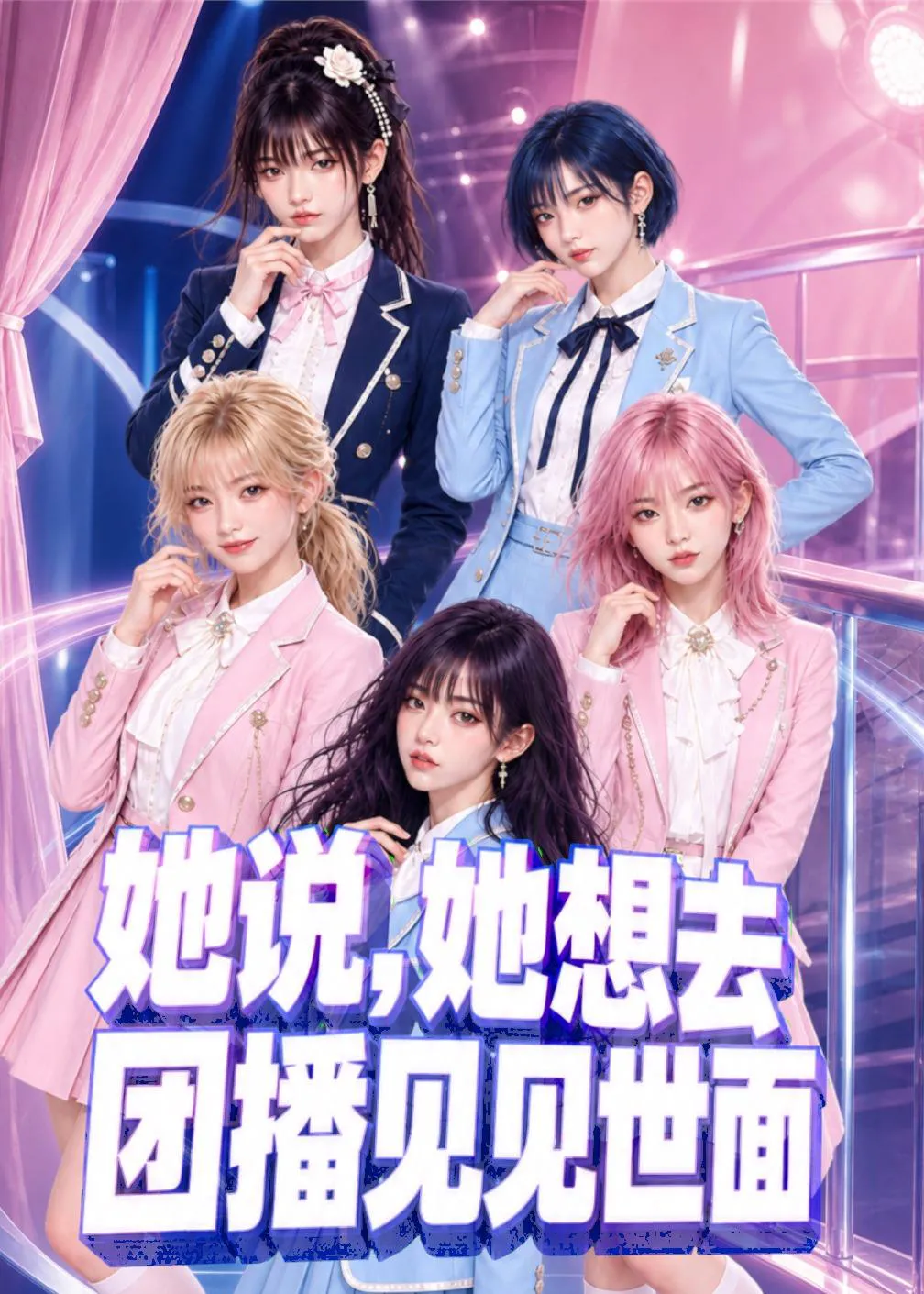 她说,她想去团播见见世面