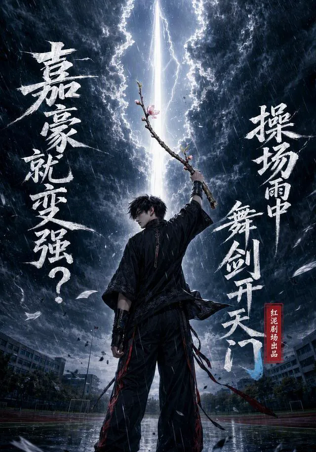 嘉豪就变强?操场雨中舞剑开天门
