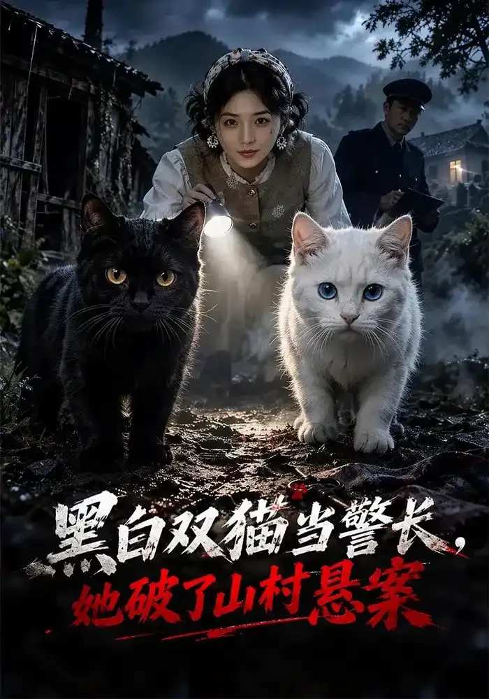 黑白双猫当警长,她破了山村悬案