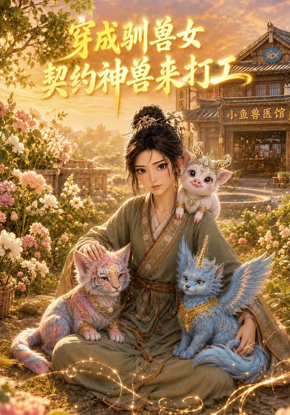 穿成驯兽女,契约神兽来打工