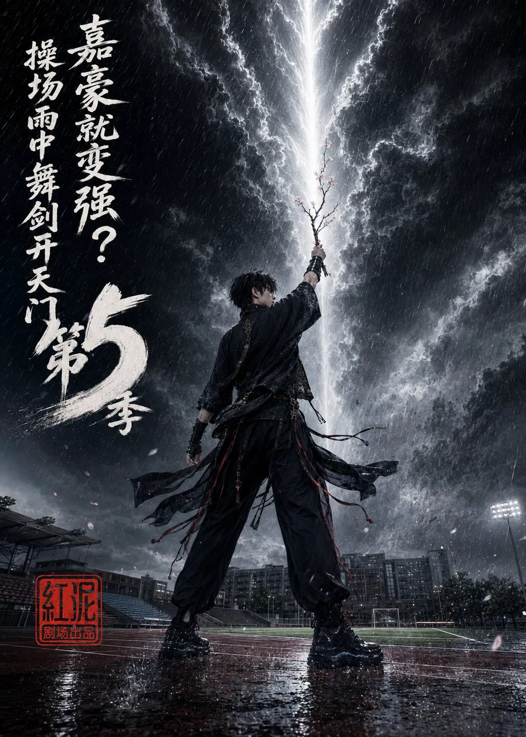 嘉豪就变强?操场雨中舞剑开天门第5季