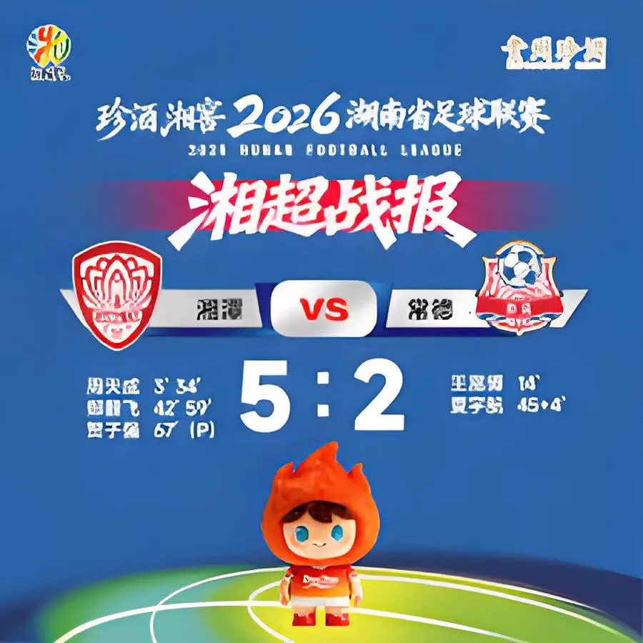 2026湖南省足球联赛第8轮全场回放:湘潭队vs常德